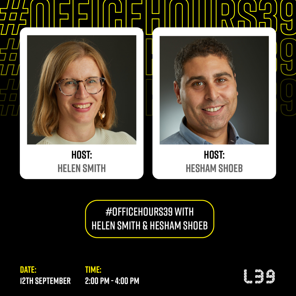 An event promotion with an image of the 2 hosts