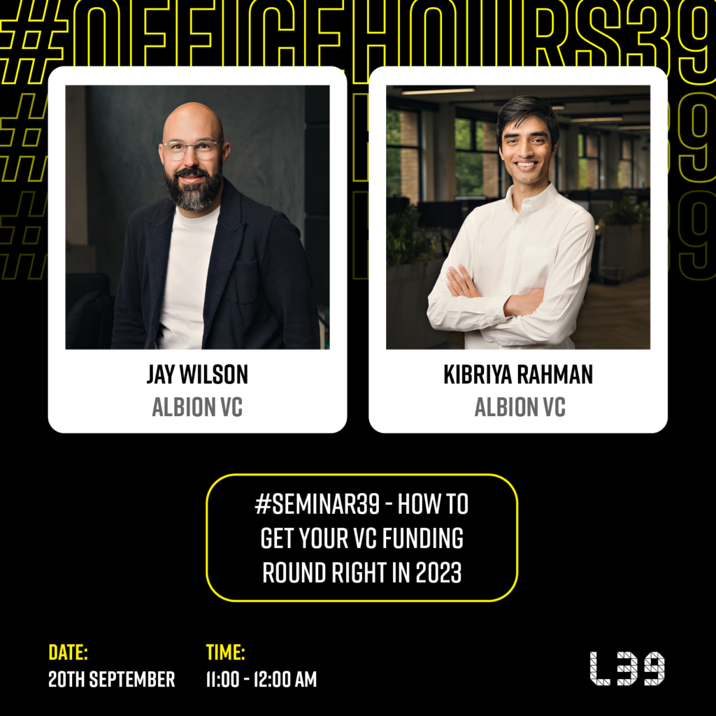 A promotion for a seminar, a picture of the 2 hosts are on the image